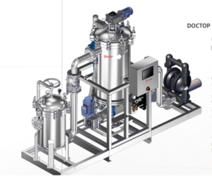 Automatic slag discharge filter housing System